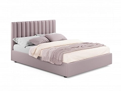 Мягкая кровать Olivia 1600 лиловая с ортопедическим основанием - фото №1, mebel_stock_4385