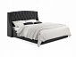 Мягкая кровать "Stefani" 1400 темная с подъемным механизмом с орт.матрасом PROMO B COCOS - фото №2