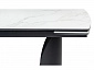 Готланд 160(220)х90х79 белый мрамор / черный Керамический стол - фото №9
