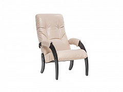 Кресло для отдыха Модель 61 Венге, к/з Polaris Beige - фото №1