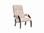 Кресло для отдыха Модель 61 Венге, к/з Polaris Beige, экокожа - миниатюра