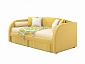 Мягкая кровать Elda 900 желтая с ортопедическим основанием и матрасом ГОСТ - фото №2