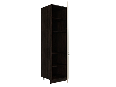 Шкаф П600 с 2-мя дверцами Мемфис ДБК/АТЛ/СЕР Ф46 - фото №1, 888_ММК-00001516