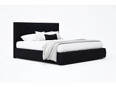 Мягкая кровать &quot;Selesta&quot; 1400 темная с подъемным механизмом - фото №1