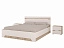 Кровать (160х200) и 2 тумбы Анталия, белый софт - миниатюра