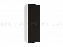 Флорис ШК-001 Шкаф двухдверный, черный - фото №1