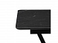 Бугун 120(160)х80 черный мрамор / черный Керамический стол - фото №11