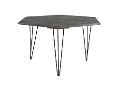 Стол журнальный BeautyStyle 23 орех гикори grey/черный - фото №1, mebelik4630216192624