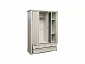Шкаф для одежды Сохо 32.02 бетон белый/бетон патина - фото №3