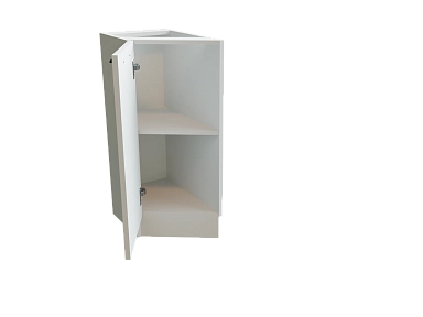 Шкаф НТ300 с 1-ой дверью Мемфис БЕЛ/БЕЛ/СОФТ Ф20 - фото №1, 888_ММК-00001435