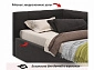 Односпальная кровать-тахта Bonna 900 темная с подъемным механизмом и матрасом PROMO B COCOS - фото №5