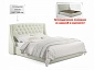 Мягкая кровать "Stefani" 1600 беж с ортопед. основанием с матрасом АСТРА - фото №3