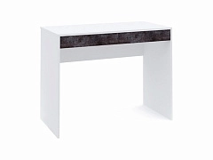Стол письменный с ящиками Scandi, Белый/Темный камень - фото №1, mdm1205393775