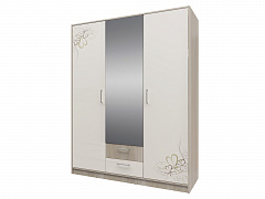 Камила Шкаф 3-х дверный с зеркалом и ящиками - фото №1, 2020041601000