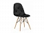 Kvadro 1 black / wood Стул деревянный, экокожа - миниатюра