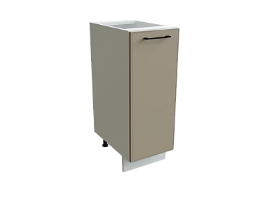 Шкаф Н300 с 1-ой дверью Мемфис БЕЛ/АТЛ/СЕР Ф10 - фото №1, 888_ММК-00001335