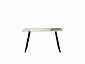 Стол обеденный STOOL GROUP Vermont 140*80 Керамика светлая, ножки черные - фото №2