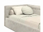 Односпальная кровать-тахта Bonna 900 кожа кремовый с подъемным механизмом - фото №3