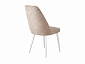 Стул DikLine 326 B03 BEIGE, ножки белые - фото №4