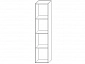 Шкаф навесной 2Д Альда КМК 0782.2 (Черный глянец/Ясень Орландо) - фото №3