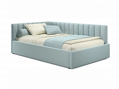 Мягкая кровать Milena 1200 мята пастель с подъемным механизмом - фото №1, mebel_stock_20209