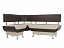 Кухонный угловой диван Альфа Левый, экокожа - миниатюра