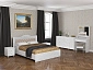 Спальня Монако-5 мягкая спинка белое дерево - фото №2