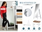Зеркало напольное BeautyStyle 29 светло-коричневый 131 см х 47,1 см - фото №10