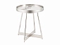 Журнальный столик STOOL GROUP STOOL GROUP Гера 50*50 Белая керамика, сталь серебро  - фото №2