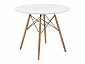 Table 90 white / wood Стол деревянный - фото №4