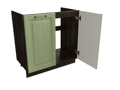 Шкаф М800 с 2-мя дверцами Ницца ДБК/ДУБ/ОЛИВ Ф50 - фото №1, 888_ММК-00017667