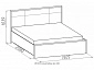 Кровать с ортопедическим основанием (металл) Амели 301 Люкс 140х200, венге - фото №3