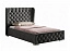 Кровать с подъемным механизмом Франческа 160х200, графит темный, велюр - миниатюра