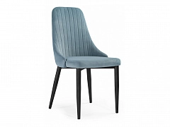 Kora light blue / black Стул на металлокаркасе - фото №1