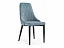 Kora light blue / black Стул на металлокаркасе, велюр - миниатюра