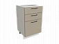 Шкаф Н503 с 3-мя ящиками Мемфис БЕЛ/АТЛ/СЕР Ф33 - фото №2