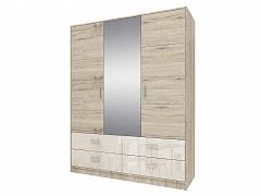 Шкаф 3-х дверный с зеркалом и ящиками Лациа - фото №1, 2020041801000