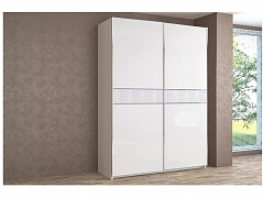 Шкаф-купе Иннэс-5 1400 Ф3/Ф3, Белый глянец/Бодега белая - фото №1, mdm301581861