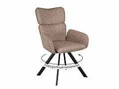 Стул DikLine 501 поворотный NS05 CAPPUCCINO, ножки черные - фото №1