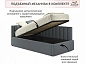 Мягкая кровать Milena 900 серая с подъемным механизмом и матрасом ГОСТ - фото №5