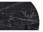 Норфолк 100 черный мрамор / черный Стол стеклянный - фото №7
