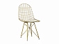 Стул Stool Group Eiffel Золотой/Белая подушка  - фото №2