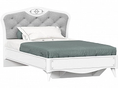 Элис Кровать полутороспальная 1200 с кроватным основанием (Белый) - фото №1