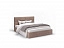 Кровать без основания Сити 140х200, светло-коричневый, ЛДСП - миниатюра