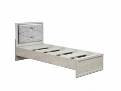 Кровать односпальная Сохо 32.23 бетон белый/бетон патина - фото №1