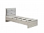 Кровать односпальная Сохо 32.23 бетон белый/бетон патина, велюр - миниатюра