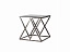 Журнальный стол Stool Group ИНСИГНИЯ 55х55 Стекло smoke/Сталь тёмный хром, сталь - миниатюра