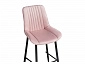 Седа велюр розовый / черный Барный стул - фото №9
