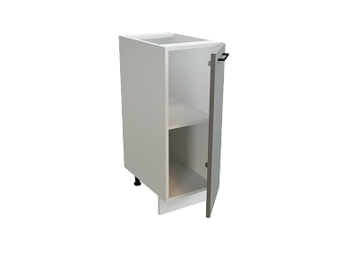Шкаф Н300 с 1-ой дверью Сиэль Ян БЕЛ/МОНБЛАН/СОФТ Ф10 - фото №1, 888_ММК-00015151
