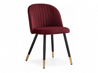 Gabi wine red / black Стул на металлокаркасе - фото №1
